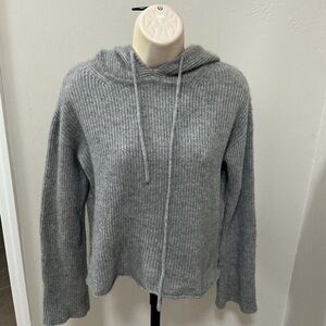 Nap Loungewear Sweater Women's 100% Cashmere Hoodie Cozy Luxury Gray size small